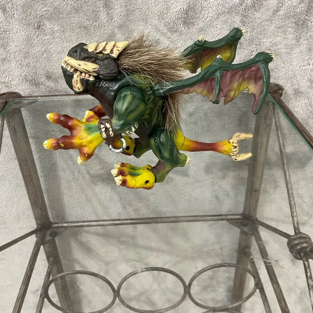 Mega Bloks Lot of 3  Vorgan Fire & Ice Hairy Dragon Beasts #9879 -2 green 1-gray